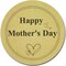 60PCS Happy Mother’s Day Kraft Stickers – 2-Inch Heart, Round, Rectangular & Irregular Gift Tags for Cards, Envelopes, Gift Boxes, Bouquets & Party Favors